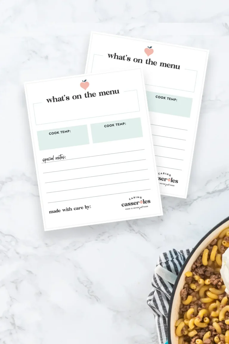 Meal label mockup.