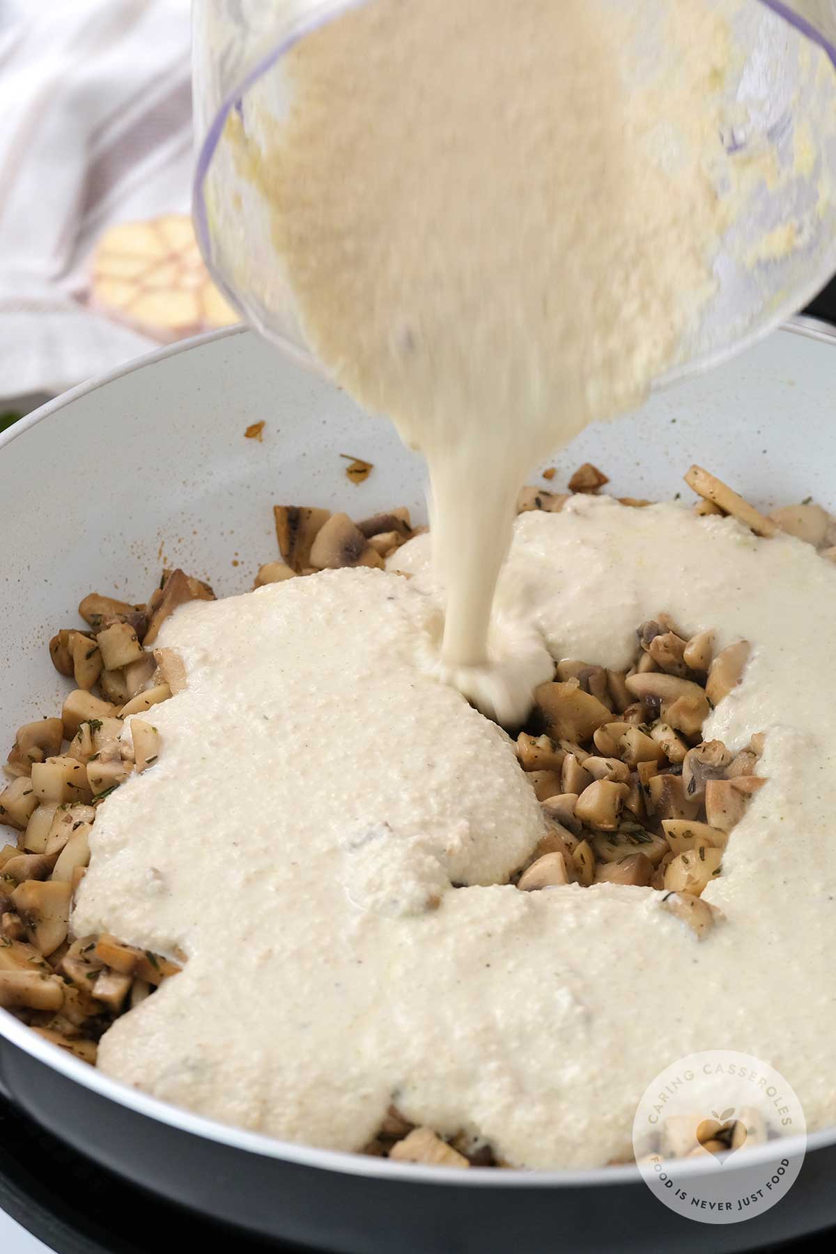 stir in cashew cream mixture