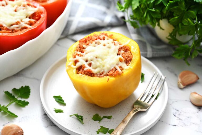 Turkey and Quinoa Stuffed Peppers