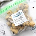 Cookie dough balls fresh from the refrigerator.
