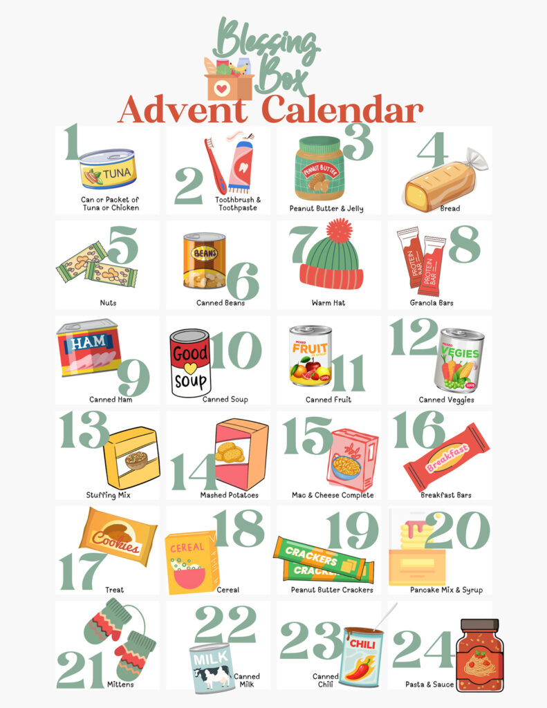 Blessing box advent calendar